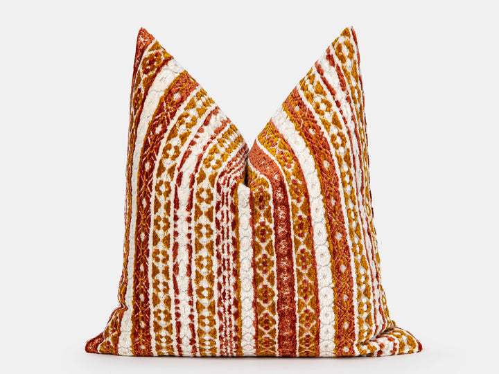 Colorful Boho Textured Pillow Cover