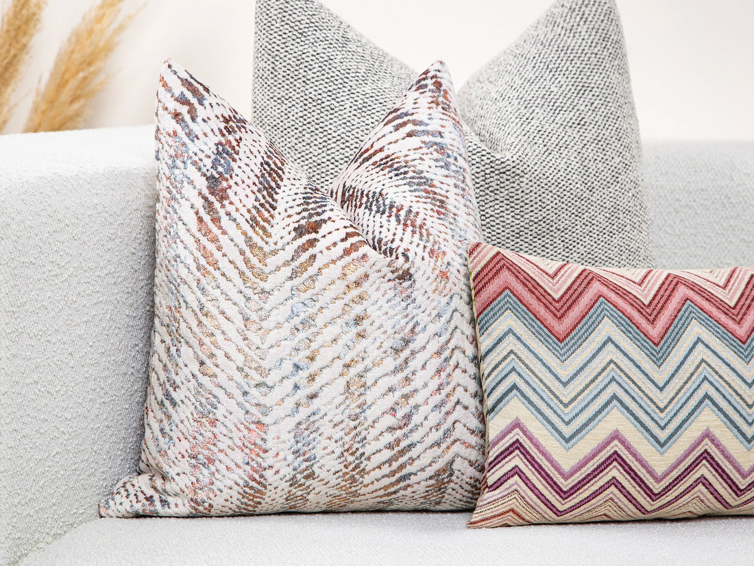 Colorful Textured Velvet Pillow Cover