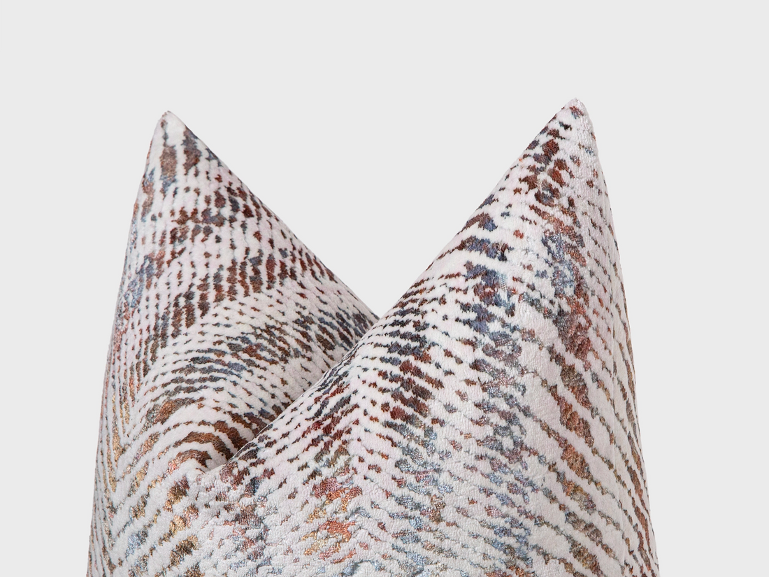 Colorful Textured Velvet Pillow Cover