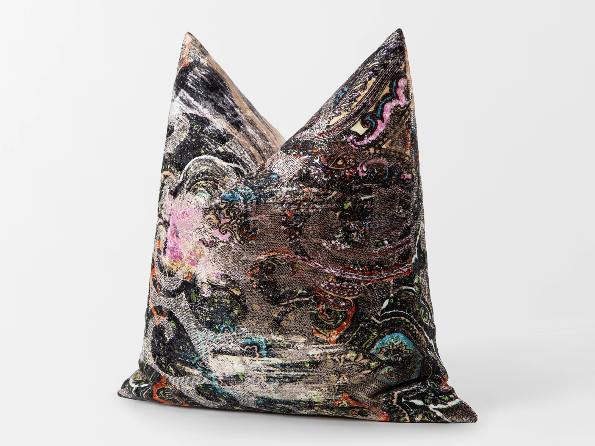 Postmodern Abstract Velvet Pillow Cover