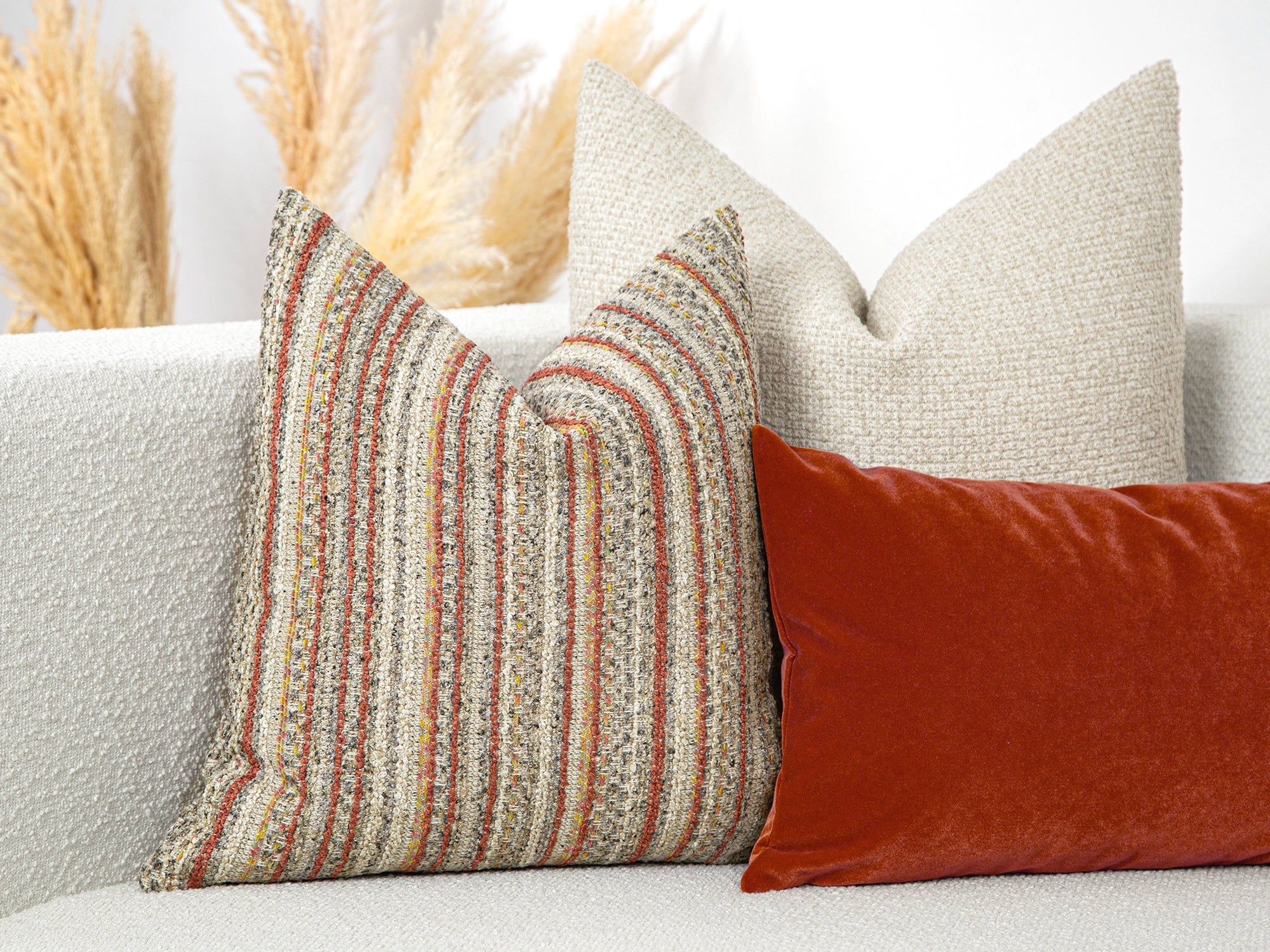 Colorful Striped Pillow Cover