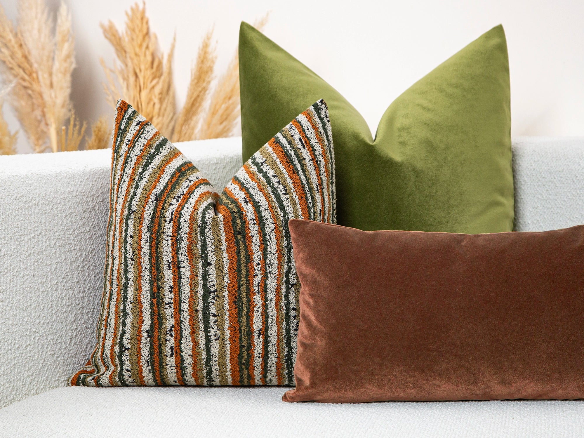 Colorful Striped Pillow Cover