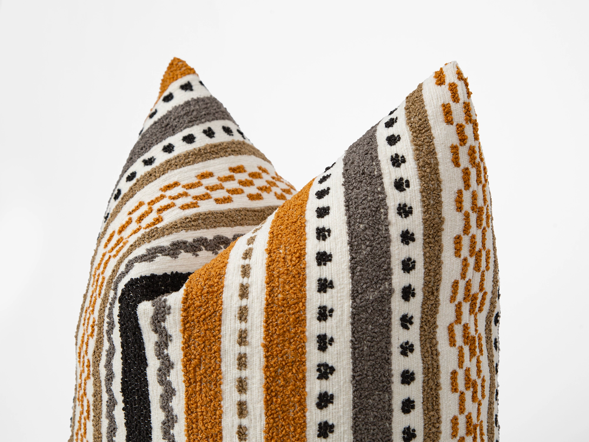 Colorful Textured Artisan Pillow Cover