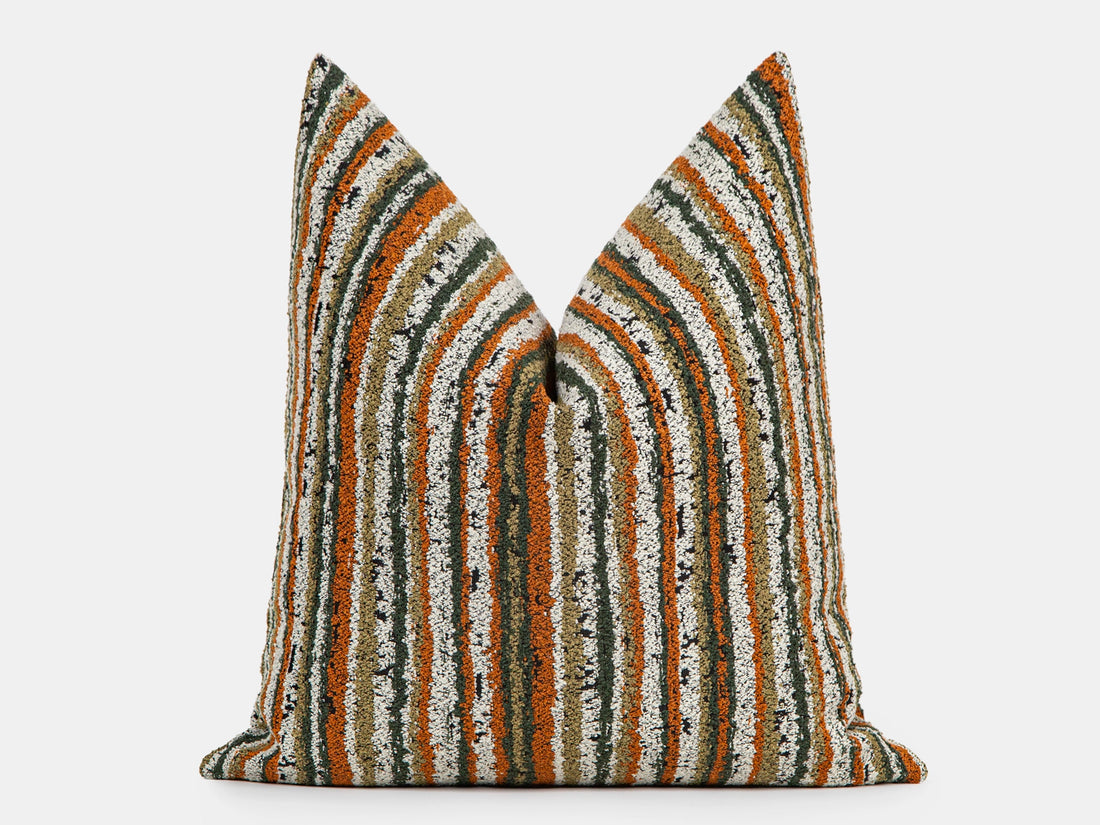 Colorful Striped Pillow Cover