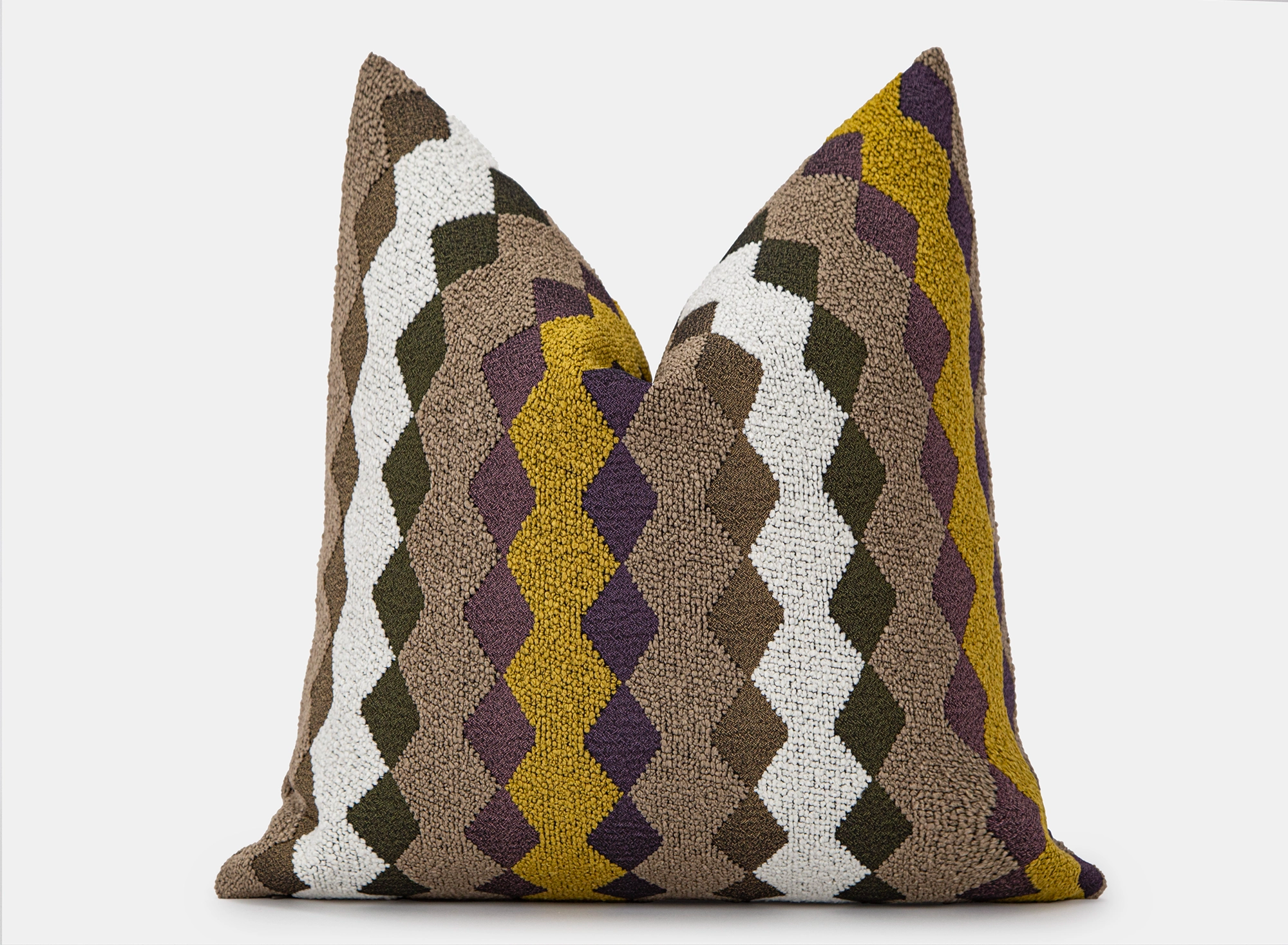 Colorful Textured Tribal Pillow Cover