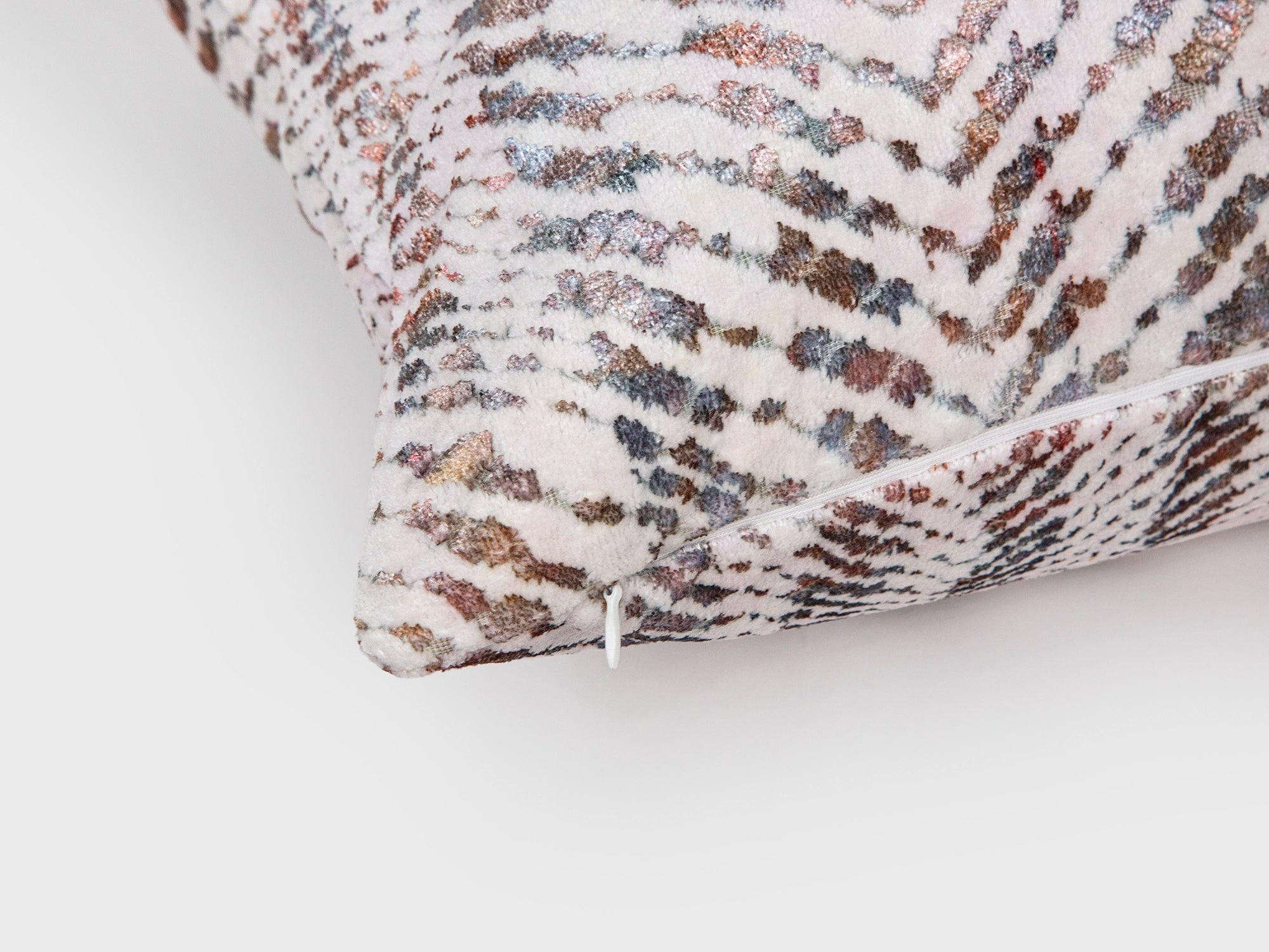Colorful Textured Velvet Pillow Cover