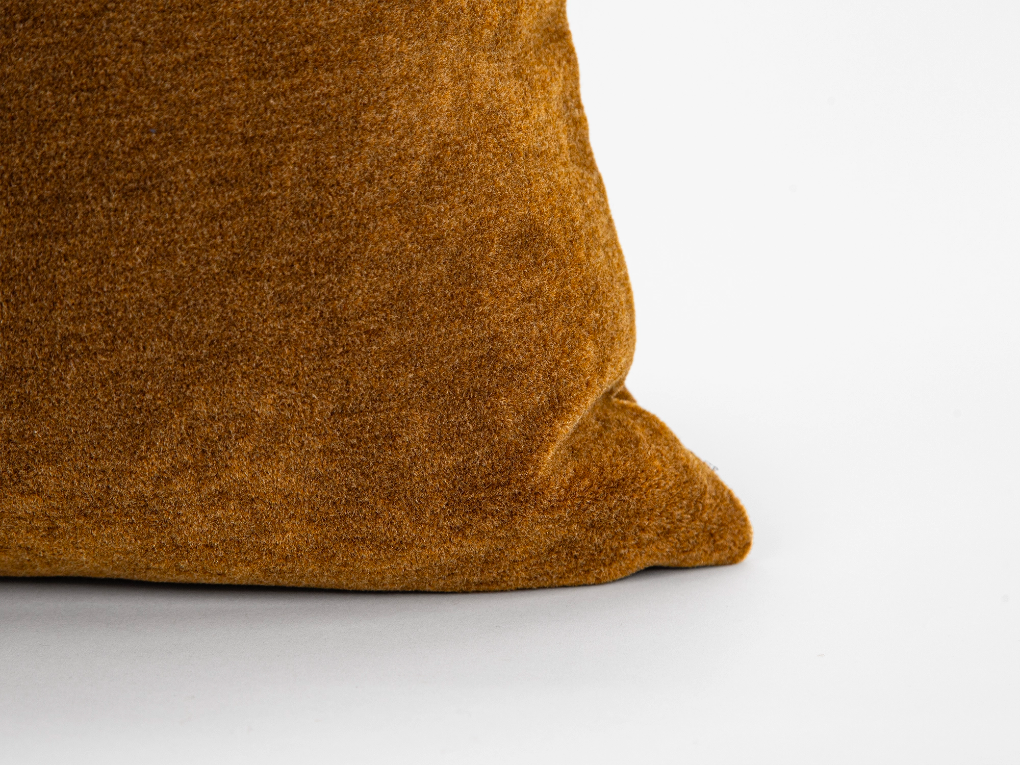 Dark Copper Mohair Velvet Pillow Cover