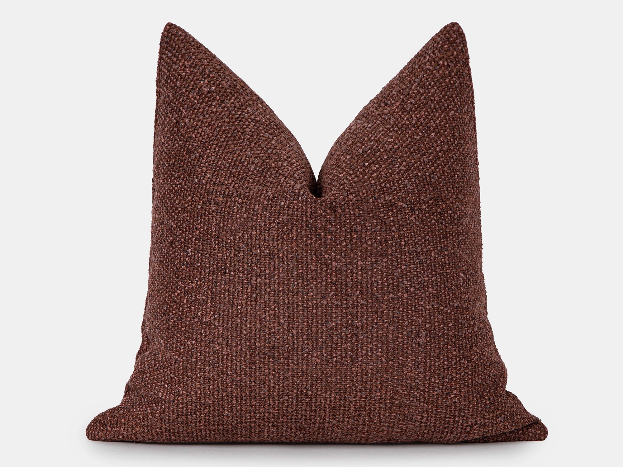 Copper Rose Textured Pillow Cover