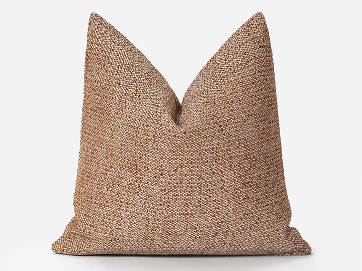Woven Copper Textured Pillow Cover