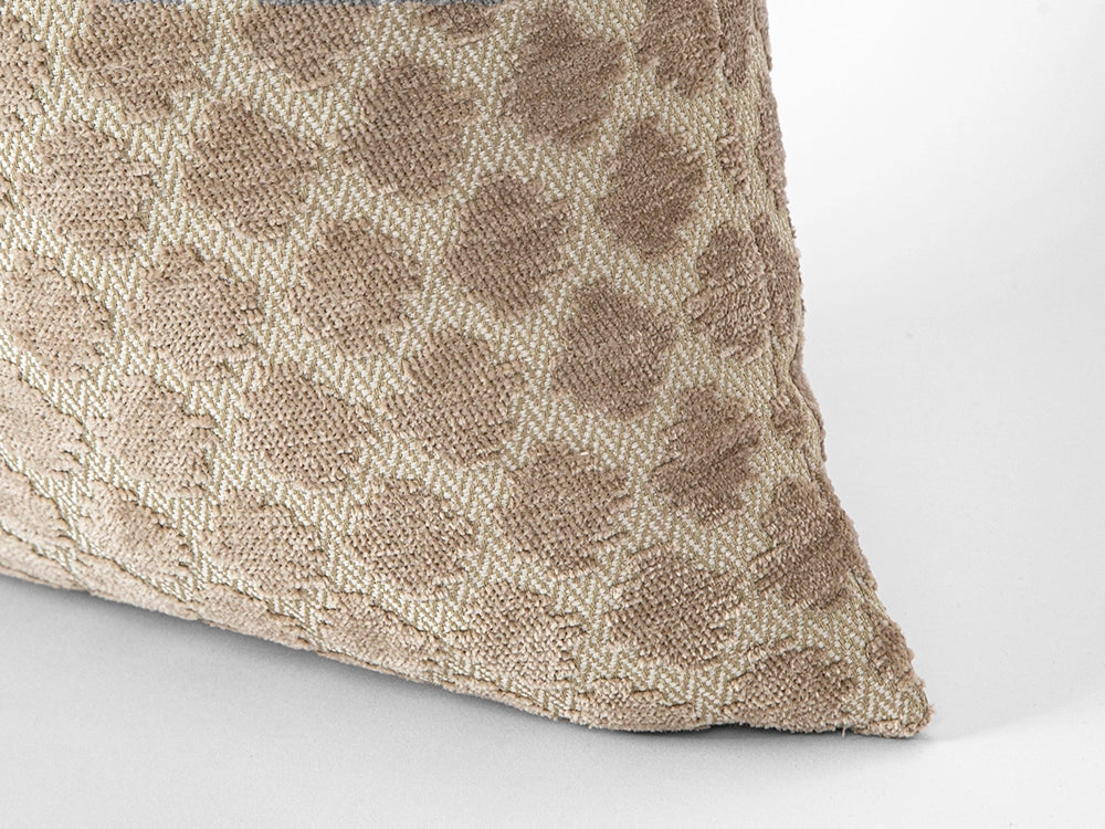 Textured Beige Spotted Boho Pillow Cover