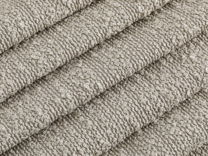 Cream Beige Boucle Upholstery Fabric - Monarch