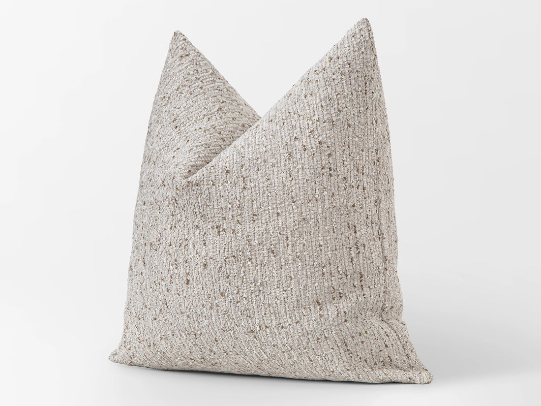 Neutral Nubby Textured Pillow Cover