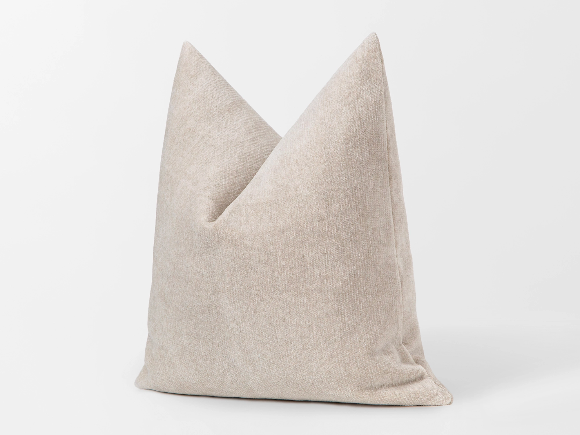 Cream Beige Soft Woven Pillow Cover