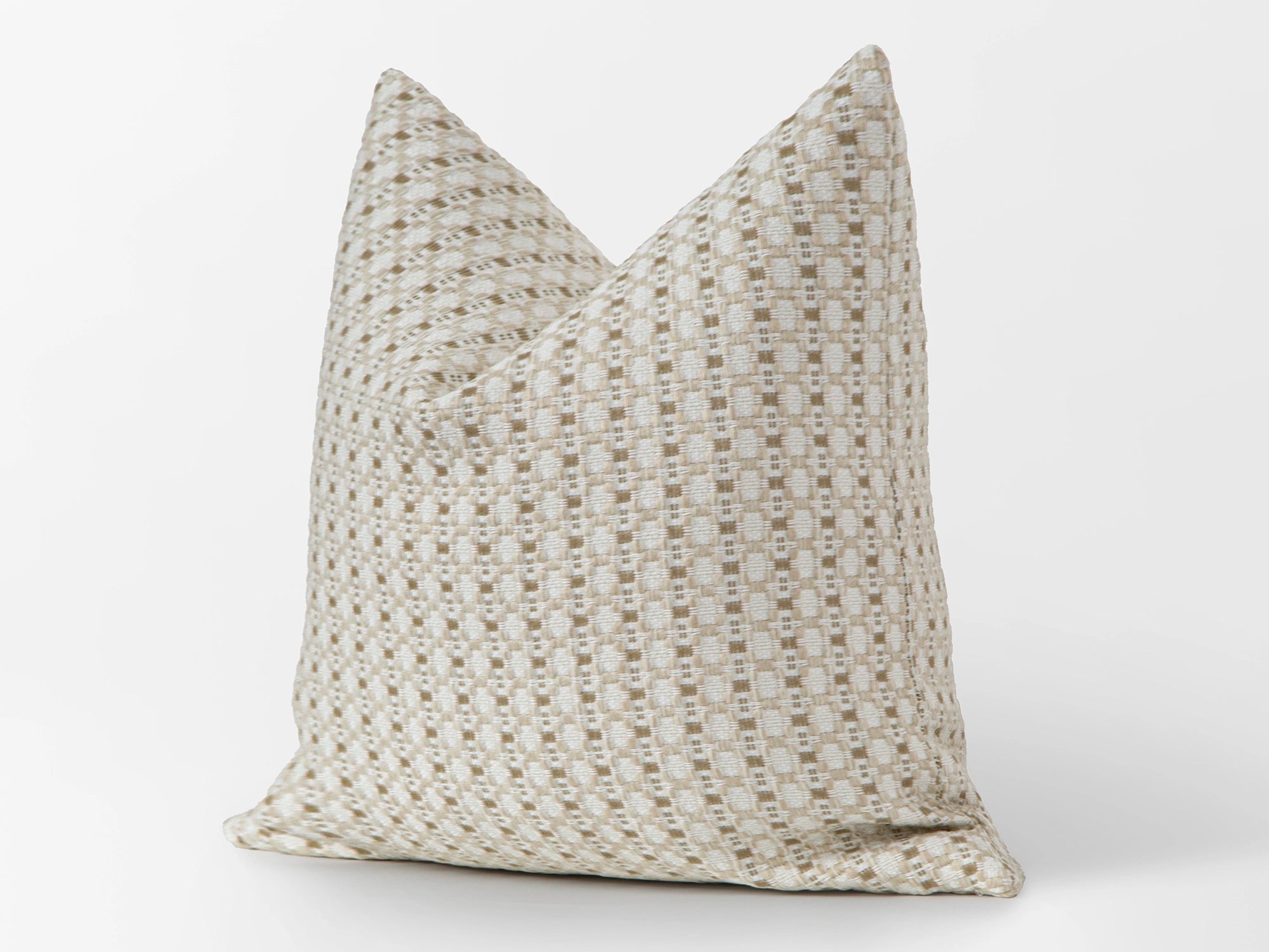 Cream Textured Woven Pillow Cover