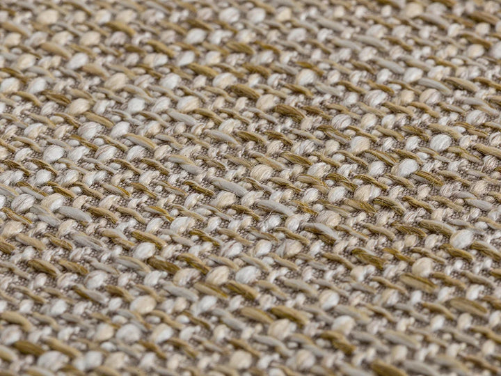 Cream Beige Woven Upholstery Fabric - Harvest