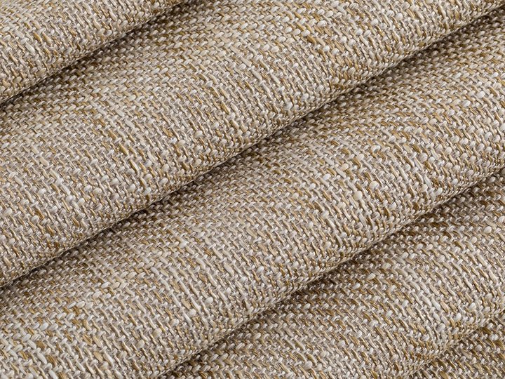 Cream Beige Woven Upholstery Fabric - Harvest