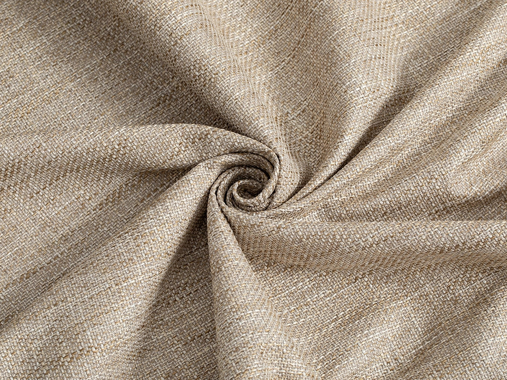 Cream Beige Woven Upholstery Fabric - Harvest