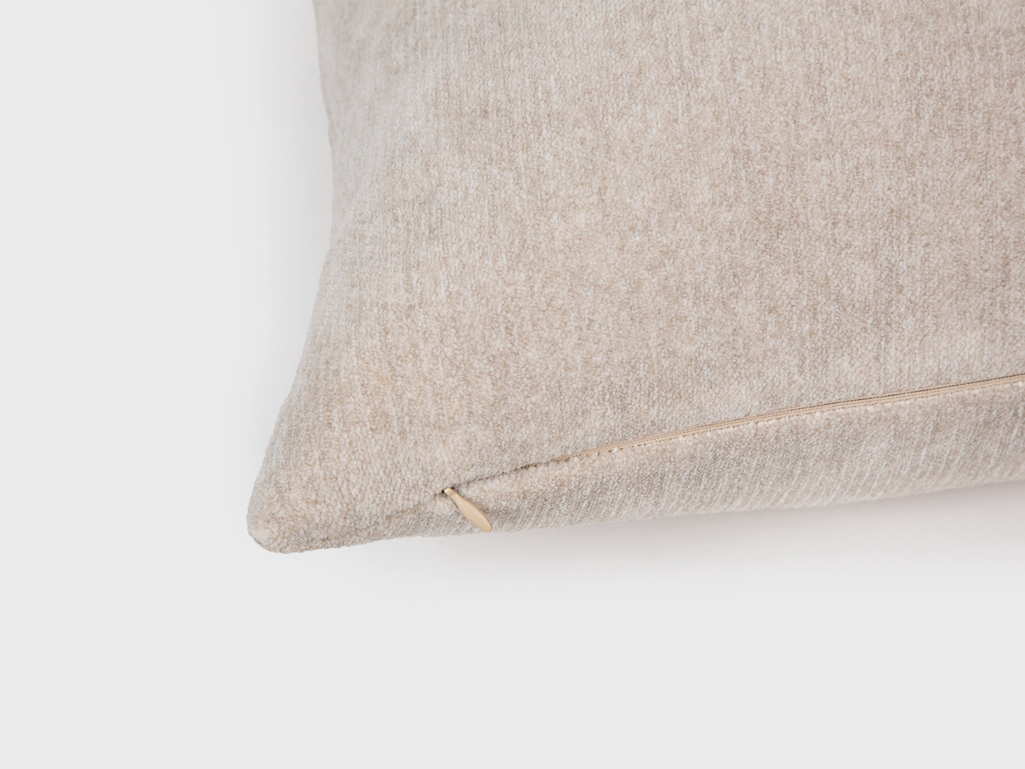 Cream Beige Soft Woven Pillow Cover