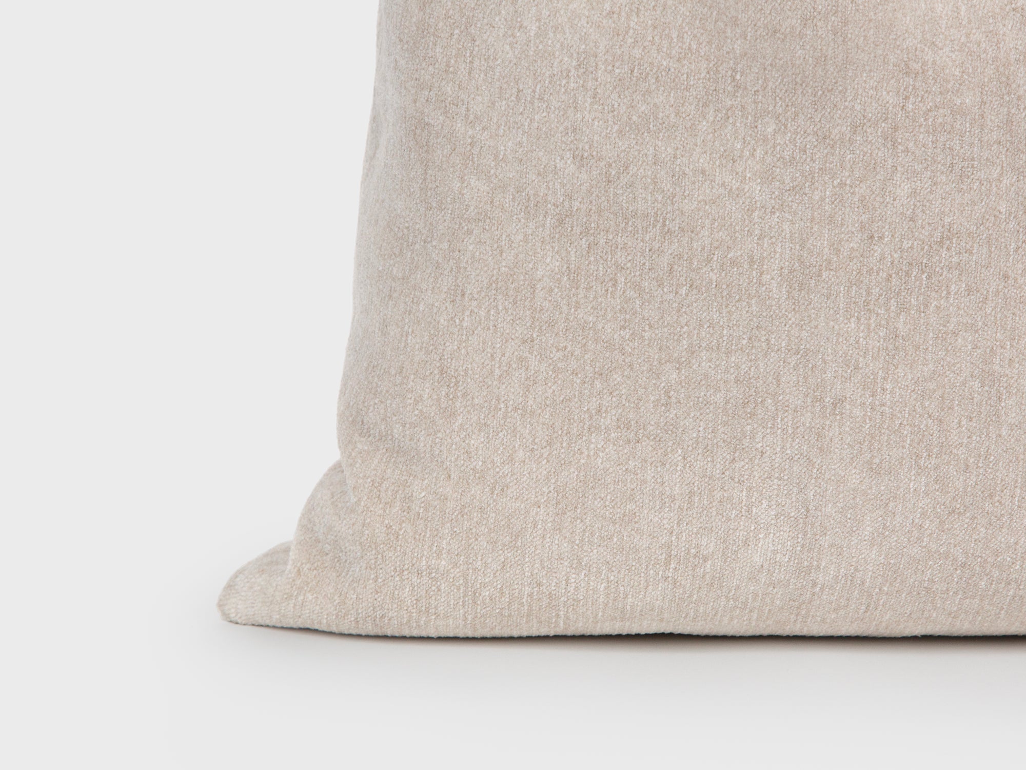Cream Beige Soft Woven Pillow Cover