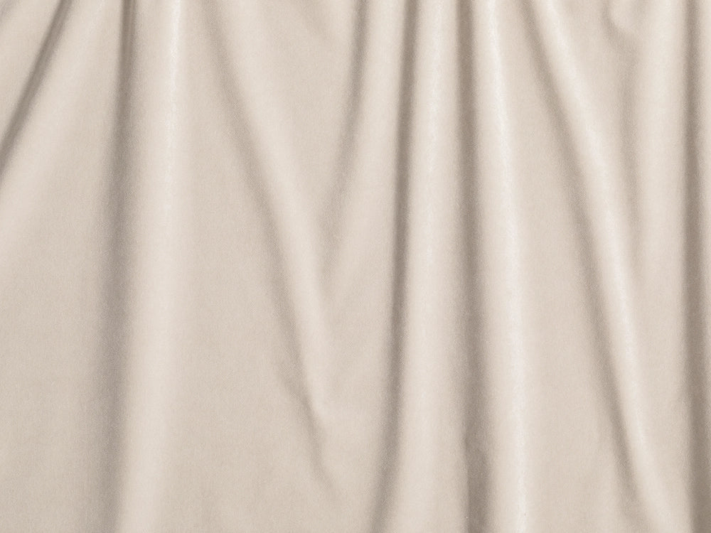 Cream Beige Velvet Upholstery Fabric - Classic Velvet