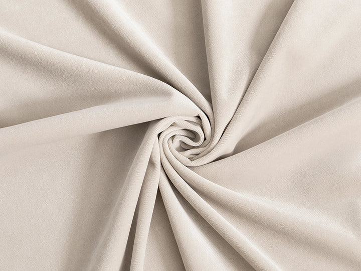 Cream Beige Velvet Upholstery Fabric - Classic Velvet