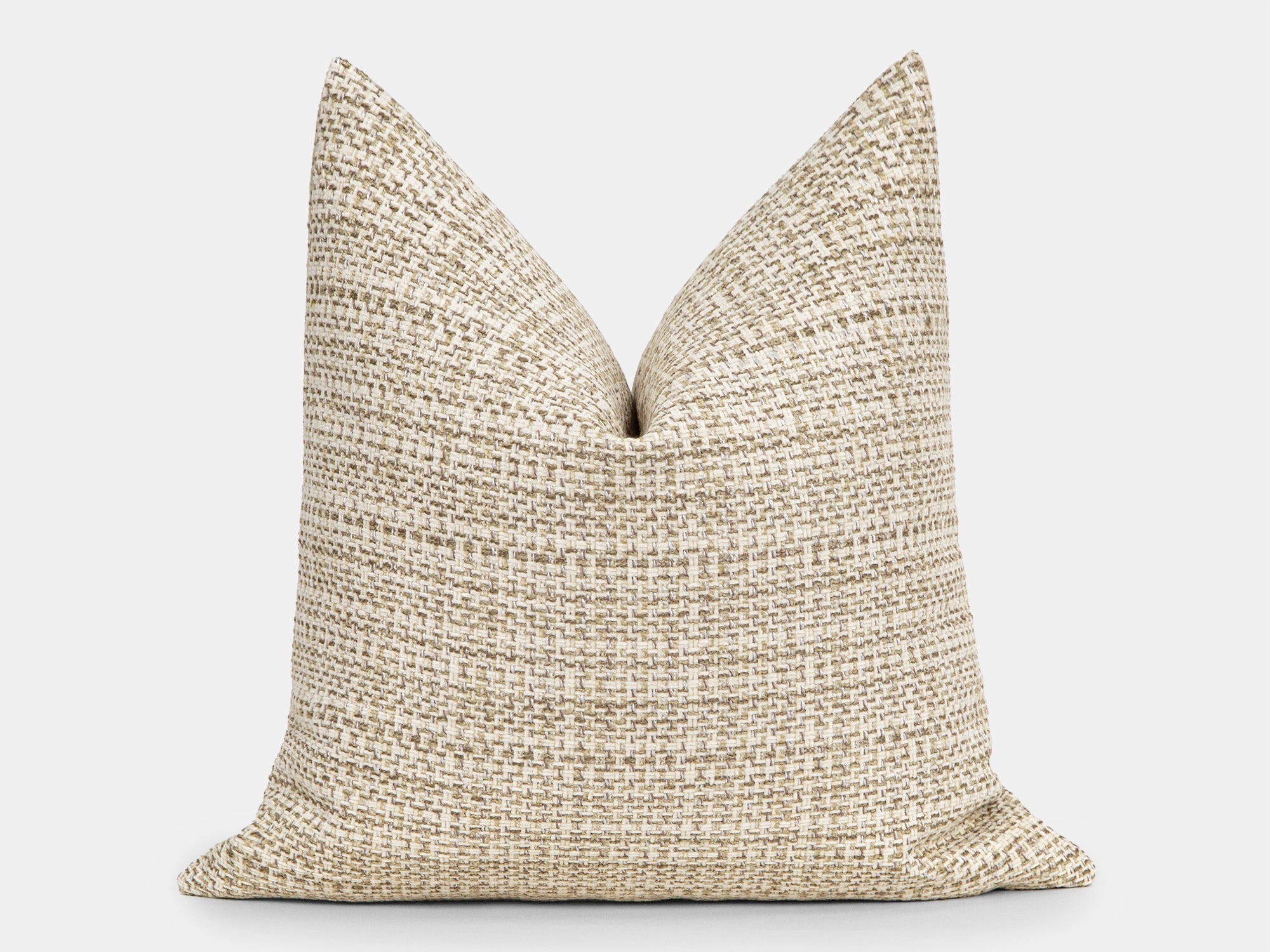 Cream Beige Woven Pillow Cover
