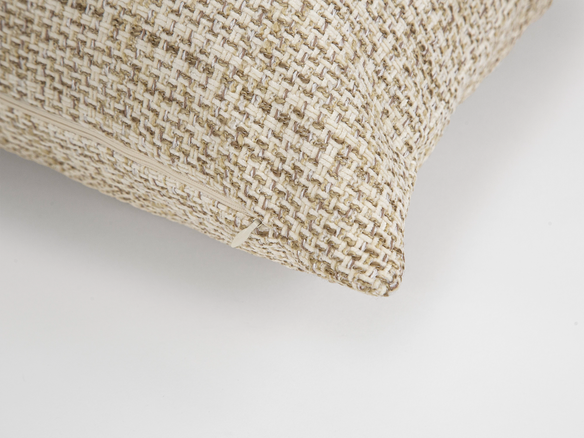 Cream Beige Woven Pillow Cover