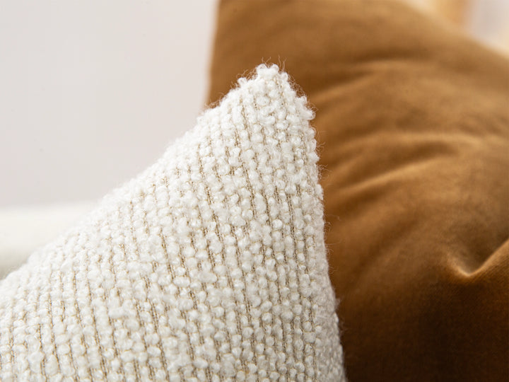 Cream Boucle Pillow Cover