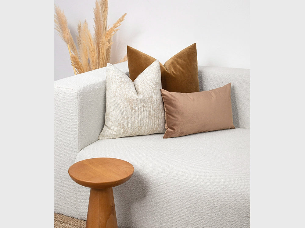 Cream Woven Earthy Pillow Cover