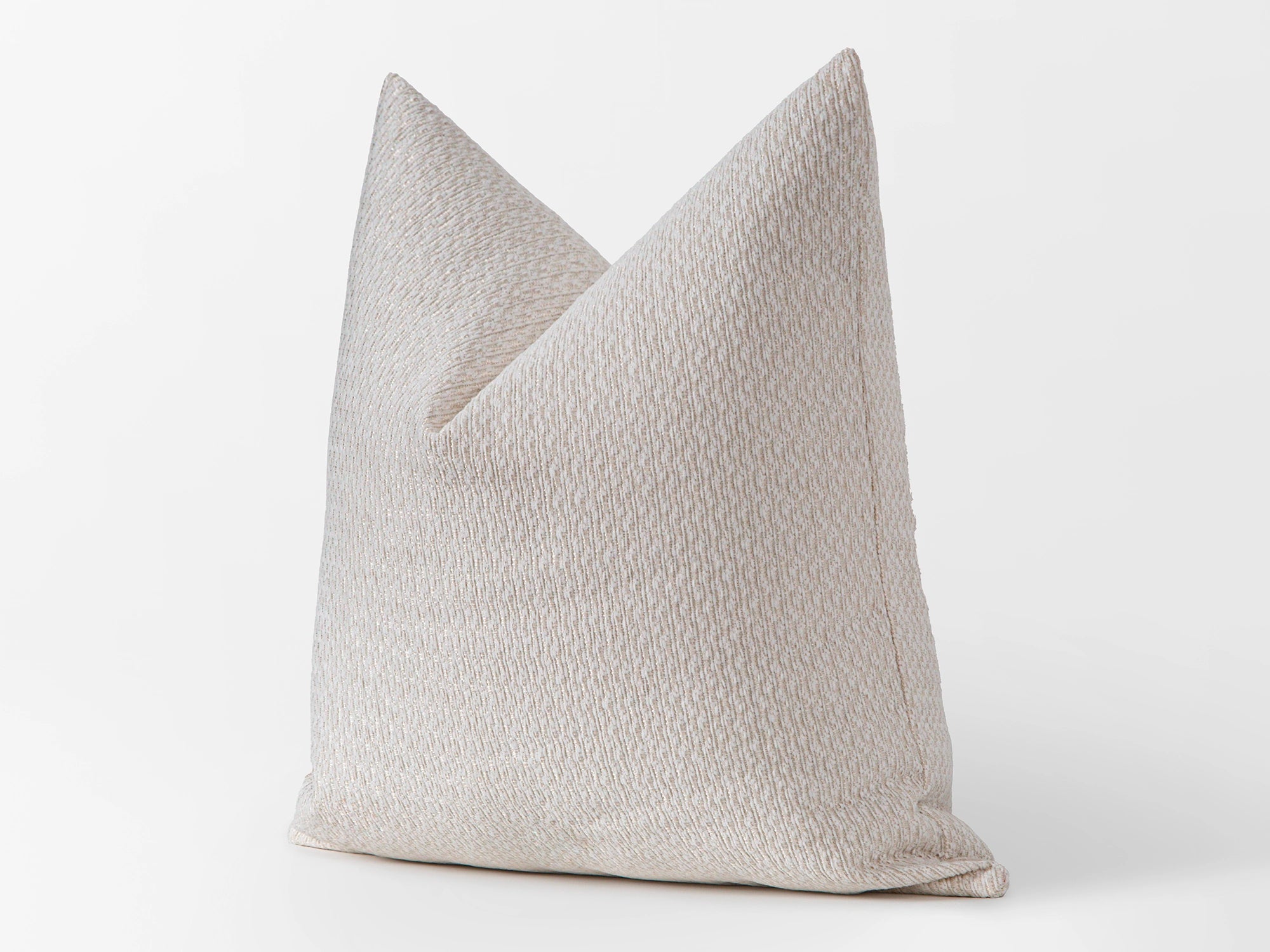 Cream Woven Pillow Cover
