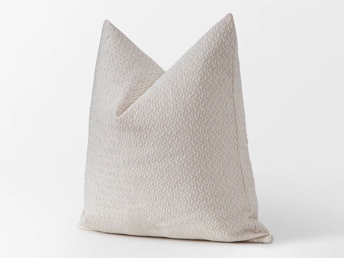Cream Woven Pillow Cover