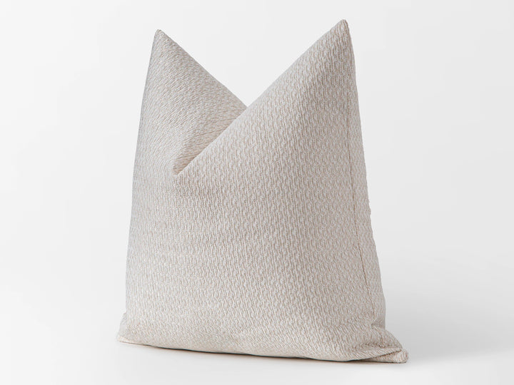 Cream Woven Pillow Cover