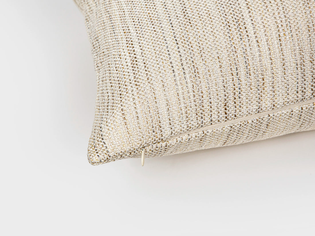 Cream Linen Woven Pillow Cover