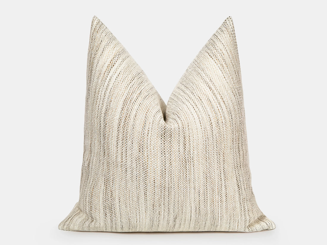 Cream Linen Woven Pillow Cover