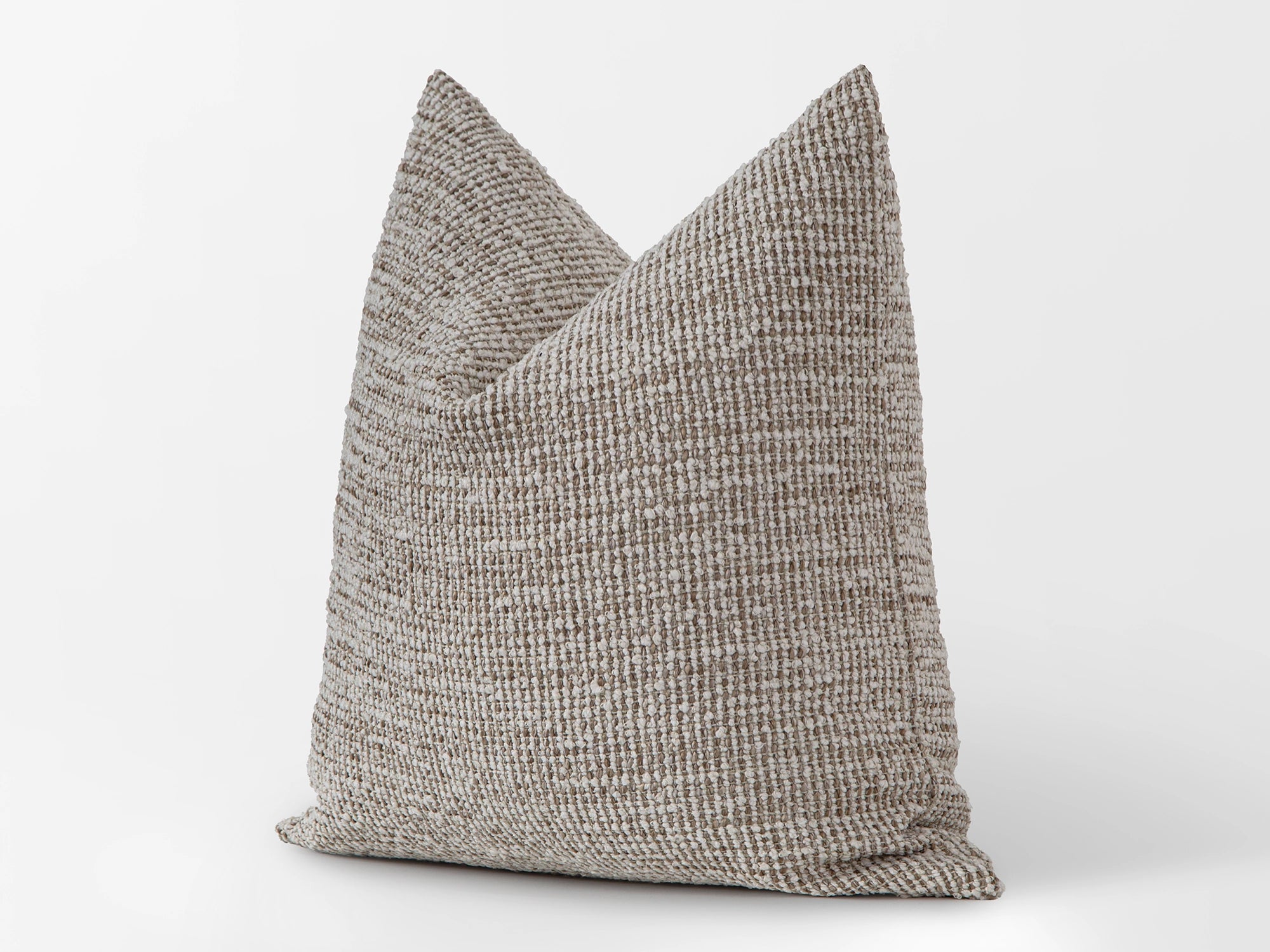 Beige Boho Textured Pillow Cover