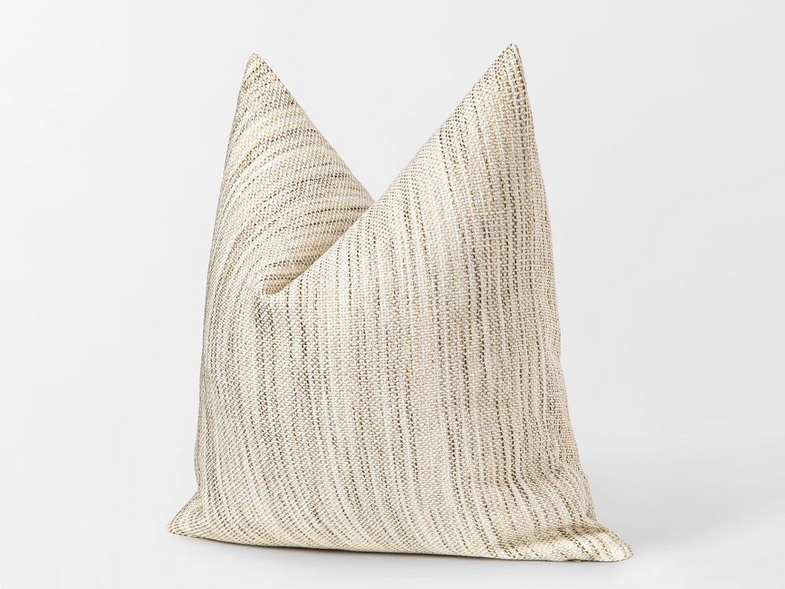 Cream Linen Woven Pillow Cover