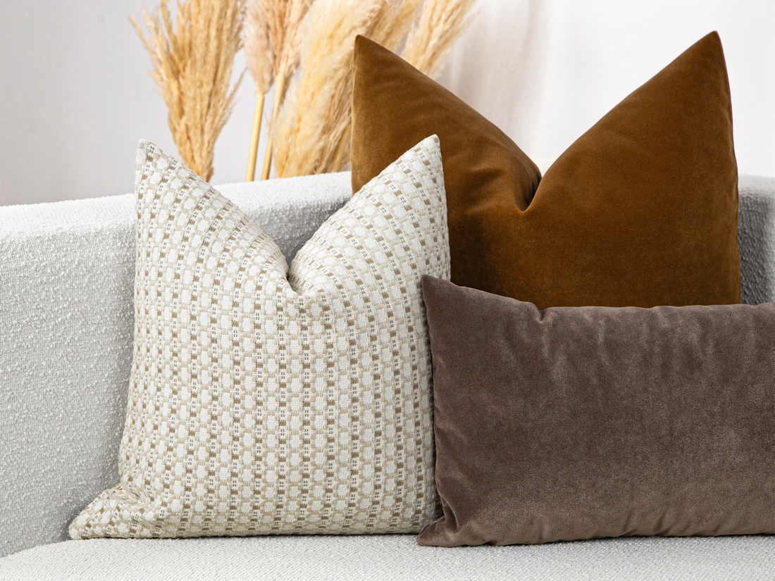 Cream Textured Woven Pillow Cover