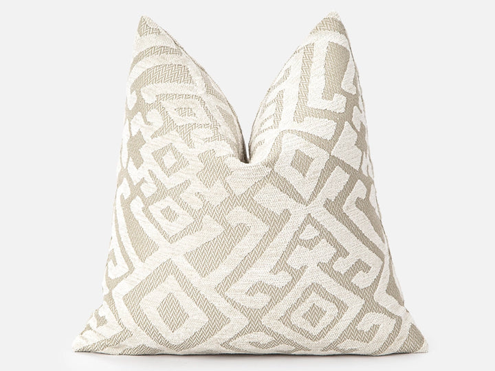 Ivory Ethnic Boho Soft Pillow Cover