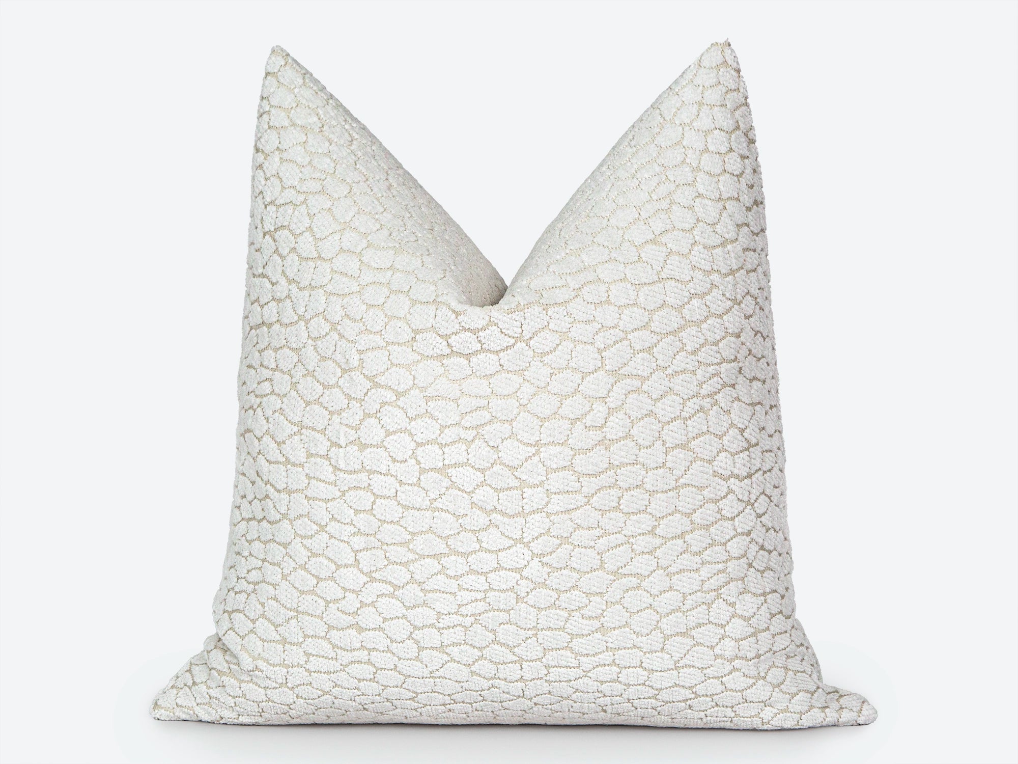 Ivory Textured Pillow Cover