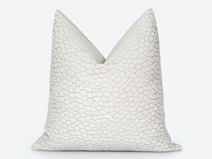 Ivory Textured Pillow Cover