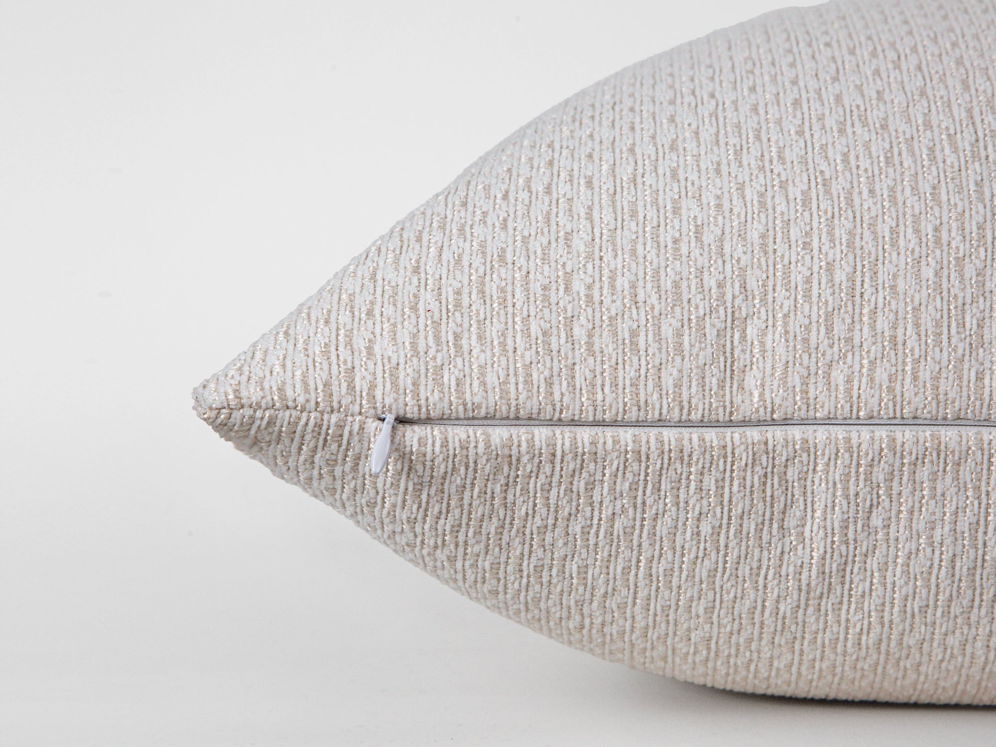 Cream Woven Pillow Cover