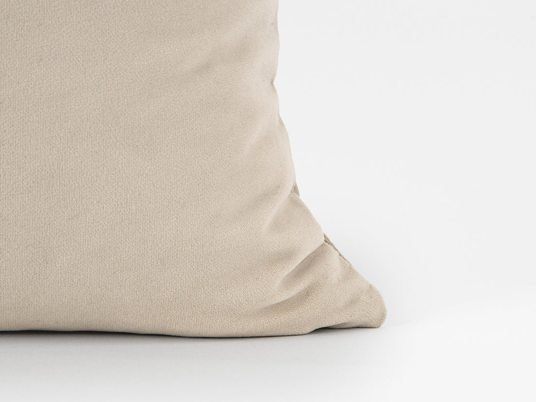 Cream Velvet Pillow Cover