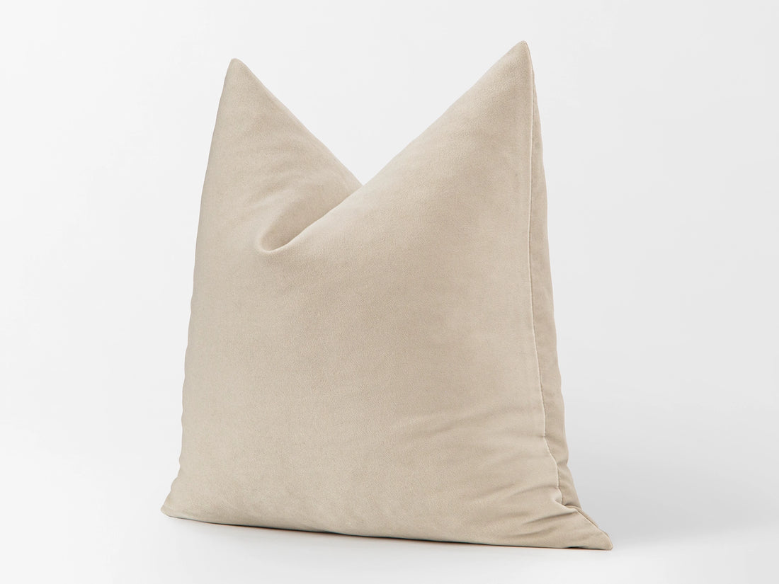 Cream Velvet Pillow Cover