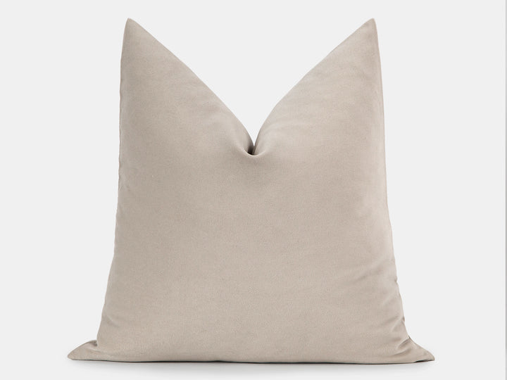 Cream Velvet Pillow Cover