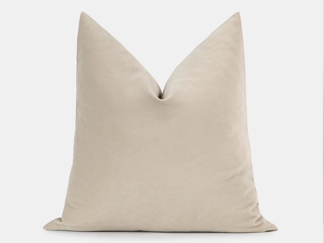 Cream Velvet Pillow Cover
