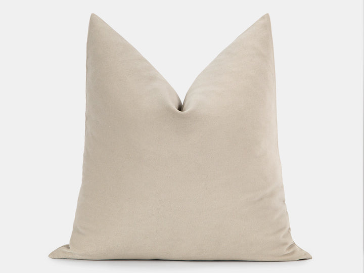 Cream Velvet Pillow Cover