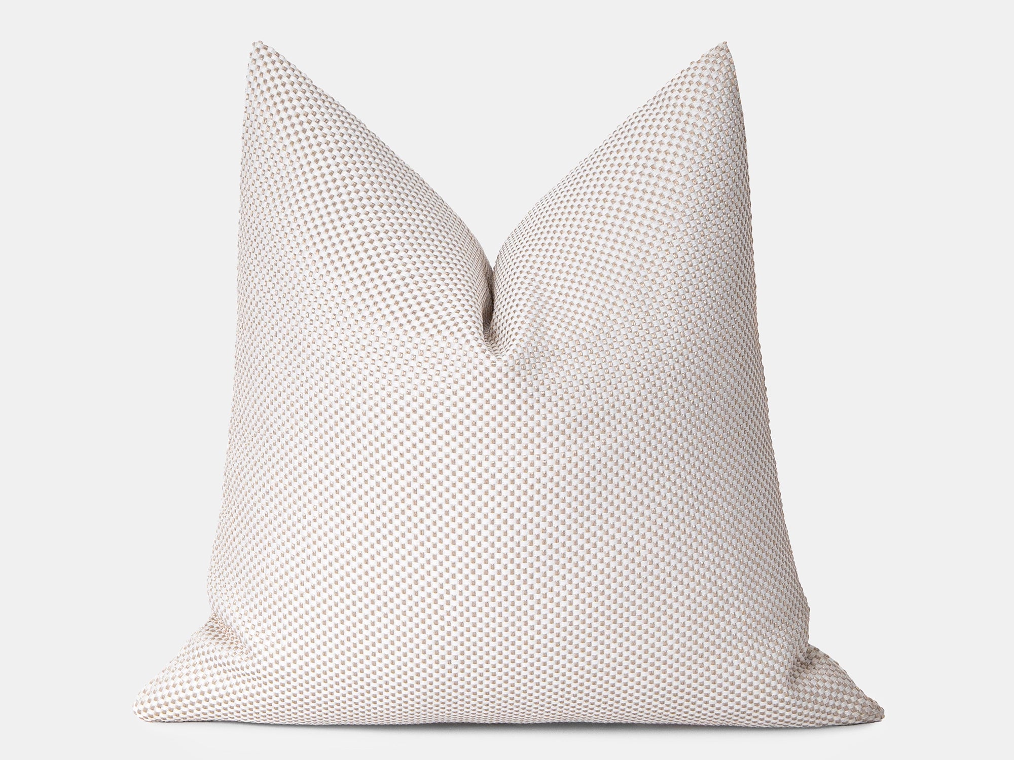 Cream and Gold Woven Pillow Cover