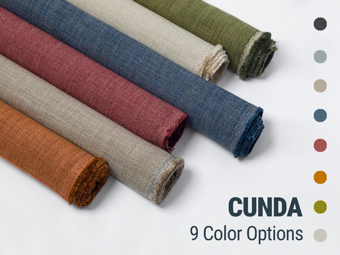 Linen Look Upholstery Fabrics | Cunda