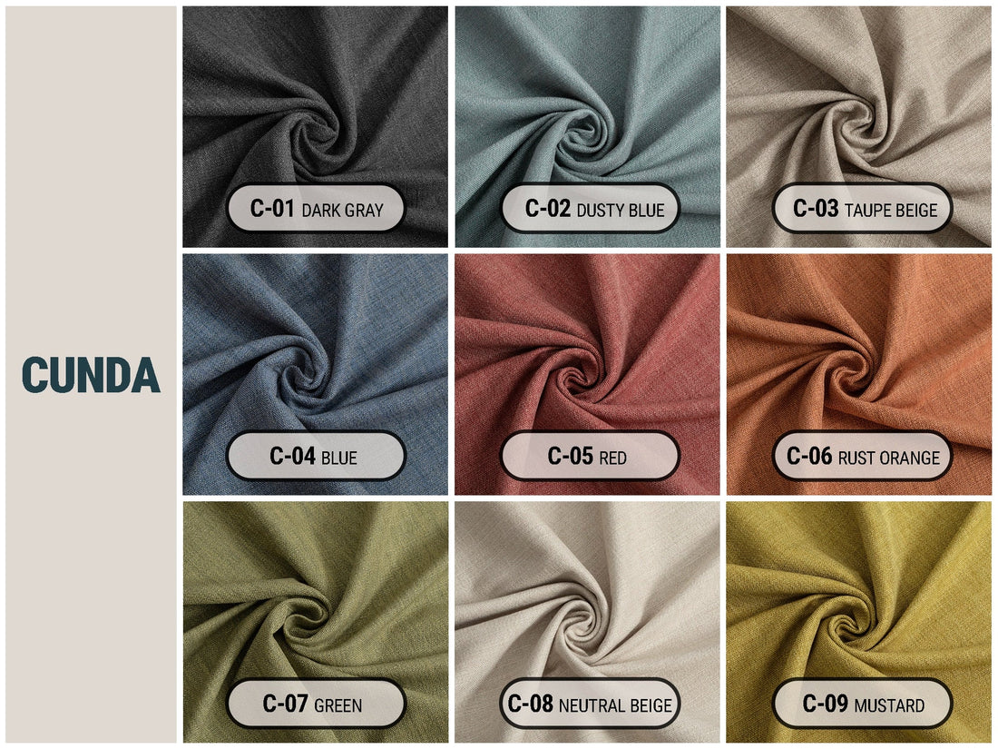 Linen Look Upholstery Fabrics | Cunda