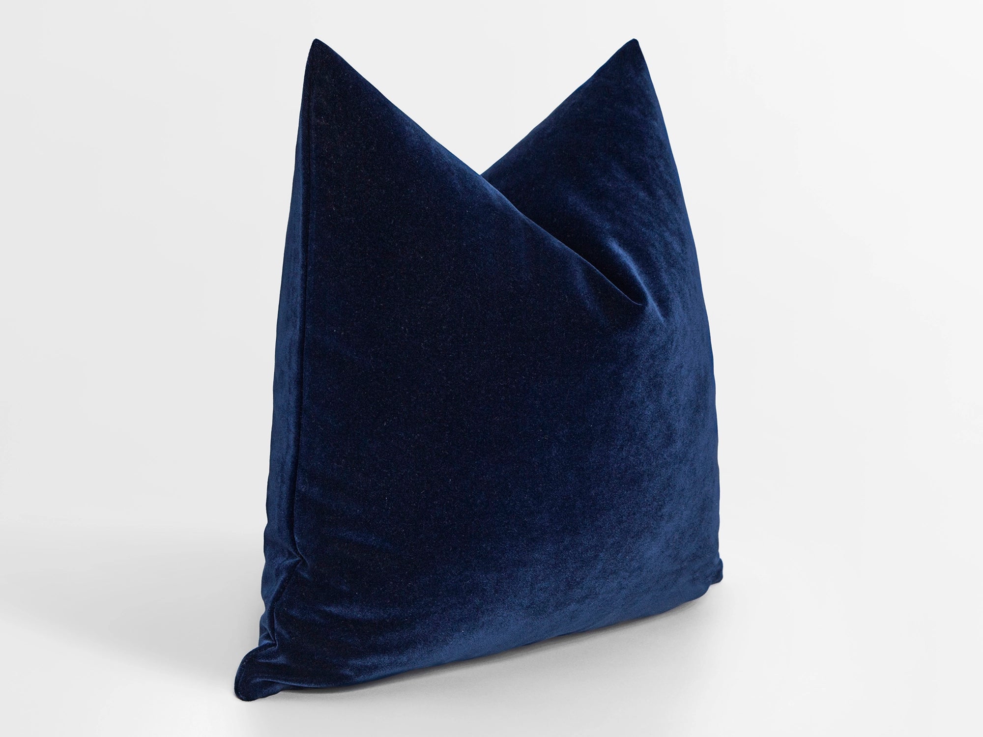 Navy Blue Velvet Pillow Cover